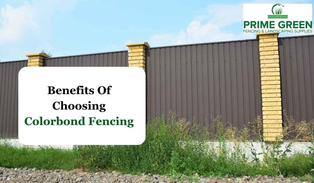 benefits of colorbond fencing