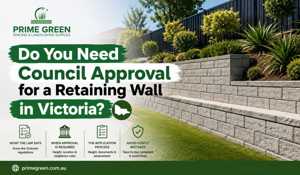retaining wall in Victoria