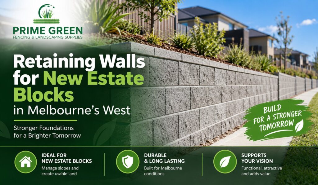 Retaining Walls for New Estate Blocks in Melbourne’s West