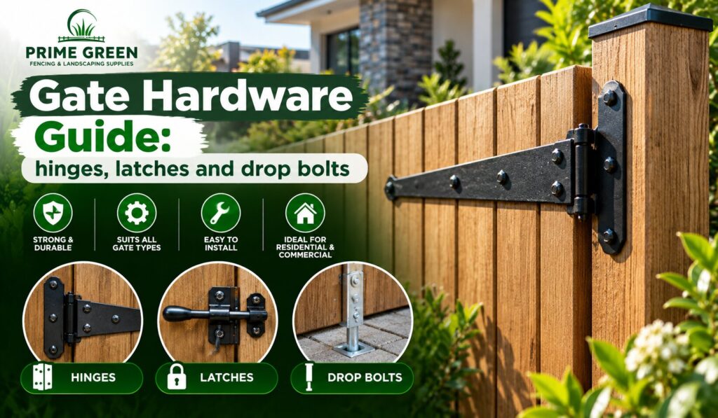 Gate Hardware Guide: Hinges, Latches and Drop Bolts